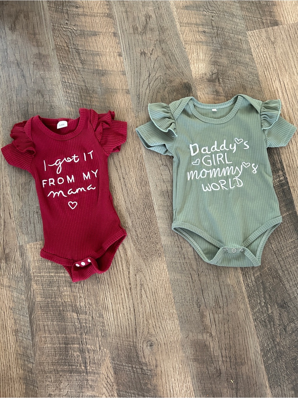 NWOT - Set Of Baby Girl Onesies